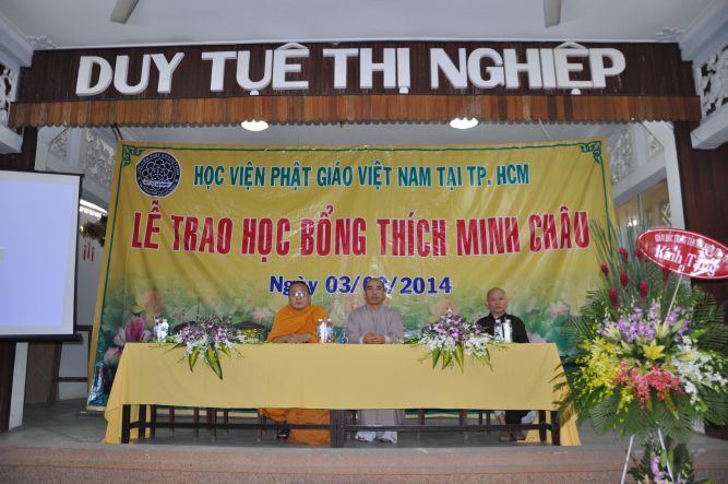 TP.HCM: Trao học bổng trí tuệ “THÍCH MINH CHÂU”