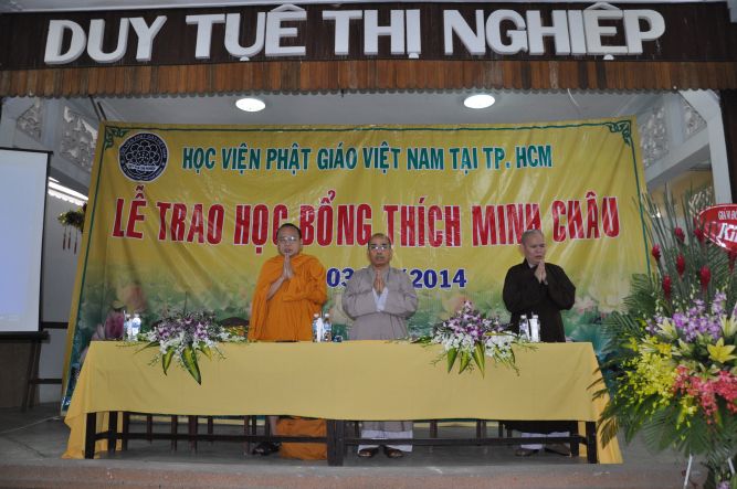 TP.HCM: Trao học bổng trí tuệ “THÍCH MINH CHÂU”