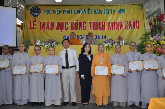 TP.HCM: Trao học bổng trí tuệ “THÍCH MINH CHÂU”