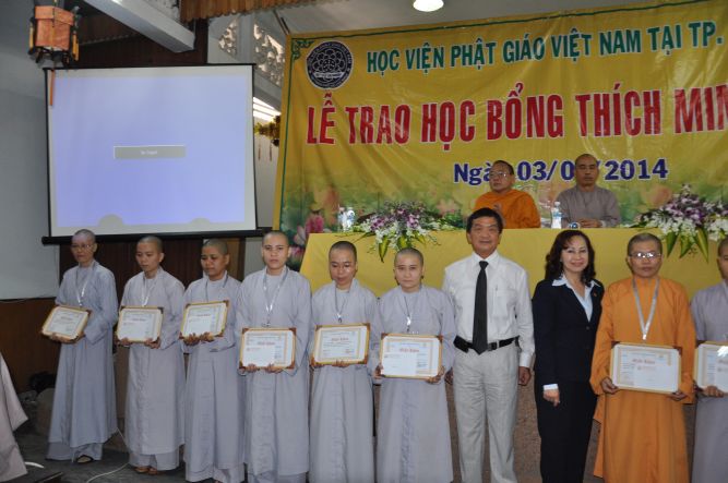 TP.HCM: Trao học bổng trí tuệ “THÍCH MINH CHÂU”