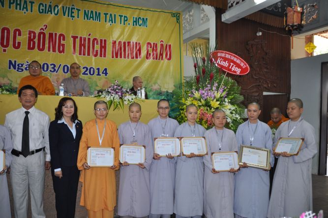 TP.HCM: Trao học bổng trí tuệ “THÍCH MINH CHÂU”