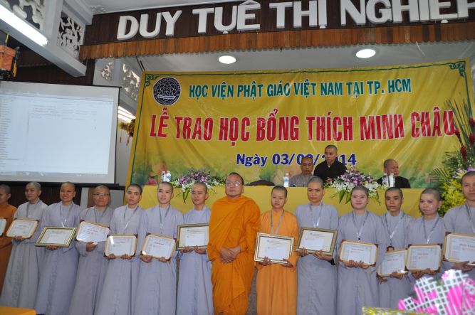 TP.HCM: Trao học bổng trí tuệ “THÍCH MINH CHÂU”