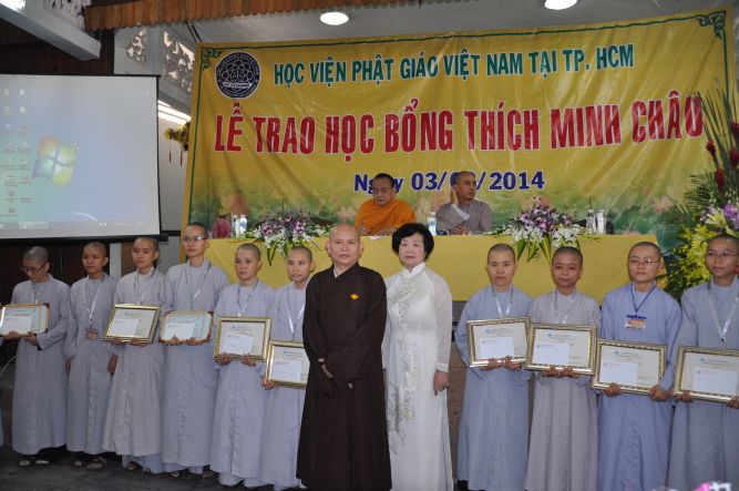 TP.HCM: Trao học bổng trí tuệ “THÍCH MINH CHÂU”