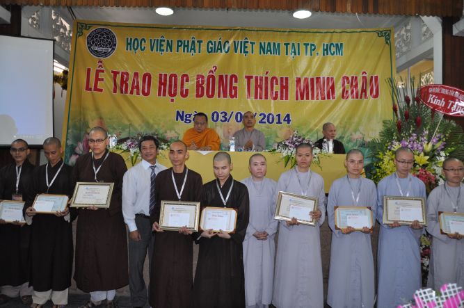 TP.HCM: Trao học bổng trí tuệ “THÍCH MINH CHÂU”