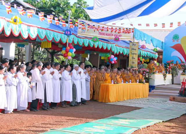ĐăkLăc: Tịnh Xá Ngọc Chánh Lễ Đặt Đá Xây Dựng Chánh Điện