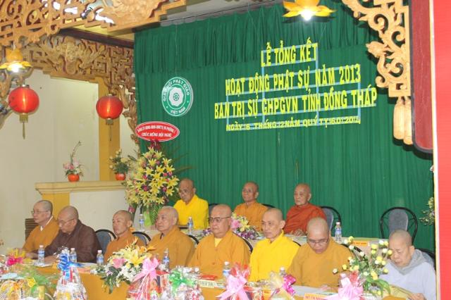 Đồng Tháp: Phật Giáo Đồng Tháp Tổng Kết Hoạt Động Phât Sự Năm 2013