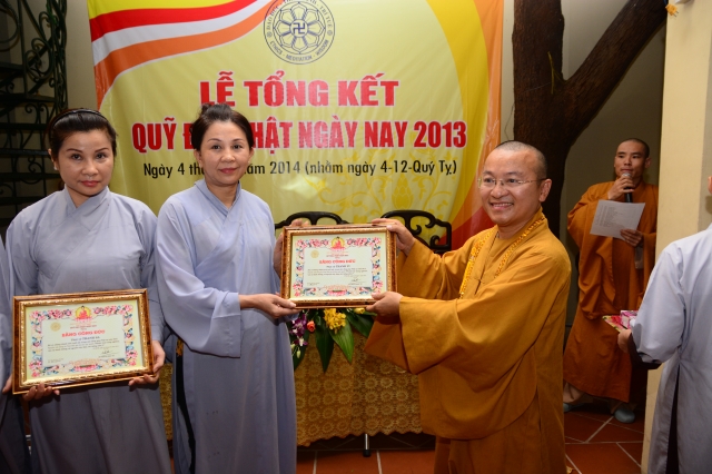 Quỹ từ thiện Đạo Phật Ngày Nay họp mặt tổng kết hoạt động năm 2013