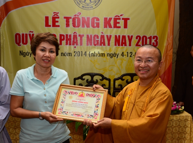 Quỹ từ thiện Đạo Phật Ngày Nay họp mặt tổng kết hoạt động năm 2013