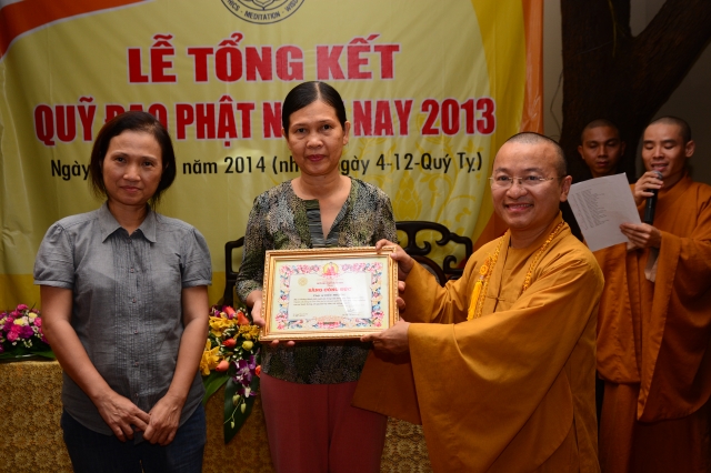 Quỹ từ thiện Đạo Phật Ngày Nay họp mặt tổng kết hoạt động năm 2013