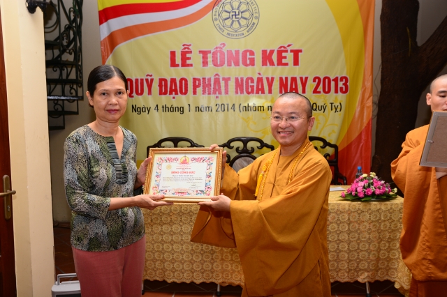 Quỹ từ thiện Đạo Phật Ngày Nay họp mặt tổng kết hoạt động năm 2013