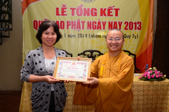 Quỹ từ thiện Đạo Phật Ngày Nay họp mặt tổng kết hoạt động năm 2013