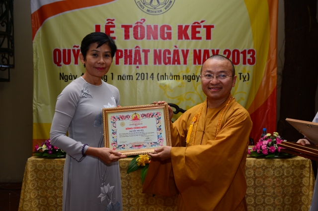 Quỹ từ thiện Đạo Phật Ngày Nay họp mặt tổng kết hoạt động năm 2013