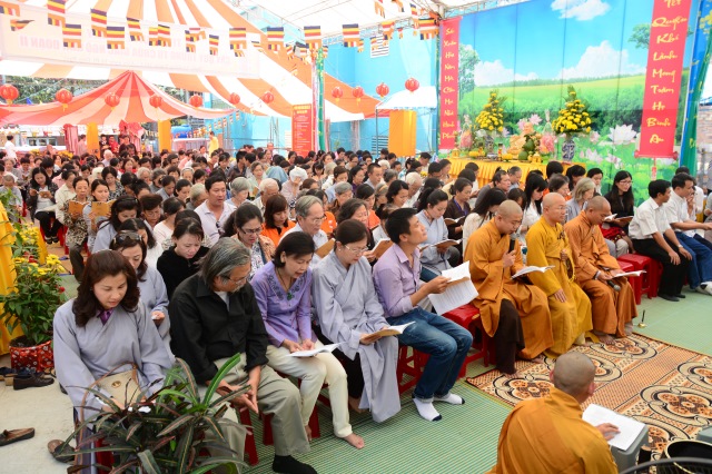 Chùa Giác Ngộ tổ chức tiệc chay gây quỹ xây dựng chùa giai đoạn 2
