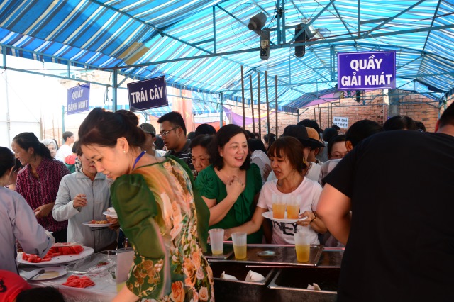 Chùa Giác Ngộ tổ chức tiệc chay gây quỹ xây dựng chùa giai đoạn 2