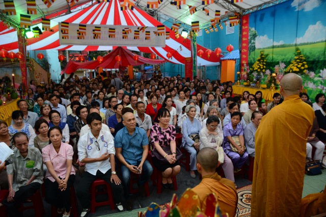Chùa Giác Ngộ tổ chức tiệc chay gây quỹ xây dựng chùa giai đoạn 2