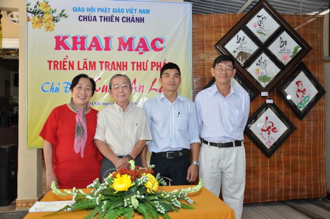 TP.HCM: Triển lãm tranh thư pháp với chủ đề &quot;Xuân An Lạc&quot; chùa Thiên Chánh