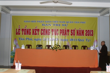 Lễ tổng kết công tác Phật Sự năm 2013 của BTS GHPGVN Quận Tân Phú