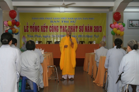 Lễ tổng kết công tác Phật Sự năm 2013 của BTS GHPGVN Quận Tân Phú