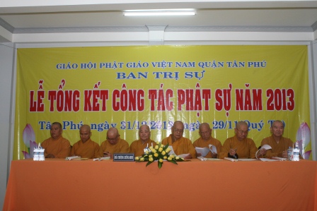 Lễ tổng kết công tác Phật Sự năm 2013 của BTS GHPGVN Quận Tân Phú