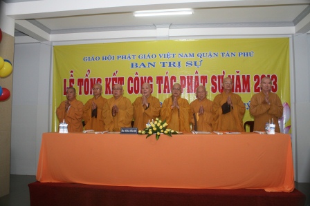 Lễ tổng kết công tác Phật Sự năm 2013 của BTS GHPGVN Quận Tân Phú