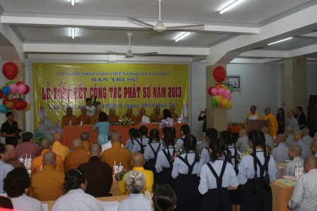 Lễ tổng kết công tác Phật Sự năm 2013 của BTS GHPGVN Quận Tân Phú