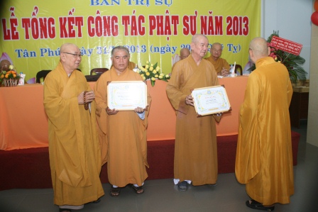 Lễ tổng kết công tác Phật Sự năm 2013 của BTS GHPGVN Quận Tân Phú