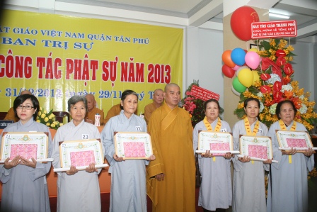 Lễ tổng kết công tác Phật Sự năm 2013 của BTS GHPGVN Quận Tân Phú