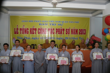 Lễ tổng kết công tác Phật Sự năm 2013 của BTS GHPGVN Quận Tân Phú