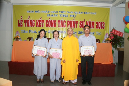 Lễ tổng kết công tác Phật Sự năm 2013 của BTS GHPGVN Quận Tân Phú