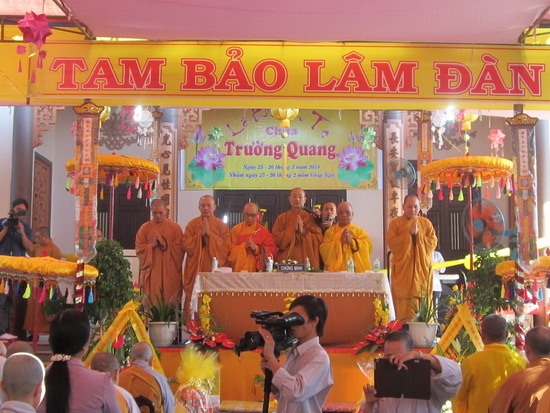 Khánh Hòa: Chùa Trường Quang tổ chức lễ khánh tạ