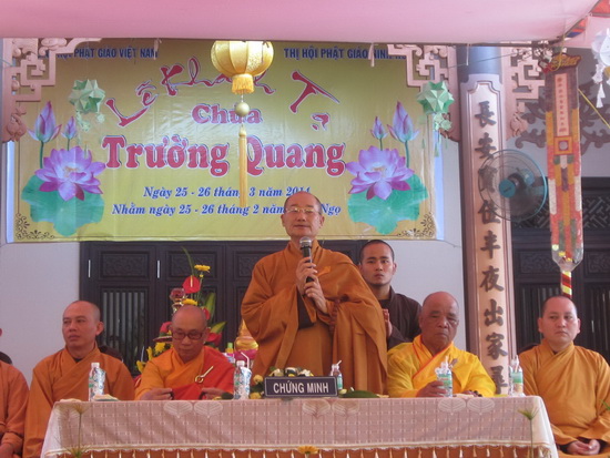 Khánh Hòa: Chùa Trường Quang tổ chức lễ khánh tạ