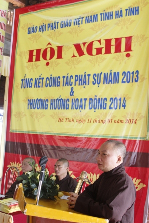 Phật giáo Hà Tĩnh tổ chức Hội nghị tổng kết công tác Phật sự năm 2013