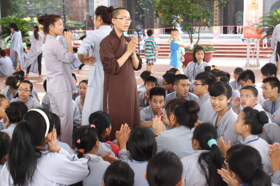 Thái Bình: Hội thi giáo lý  trong khóa tu Nụ Thương Sen Hồng lần 2 tại chùa Từ Xuyên