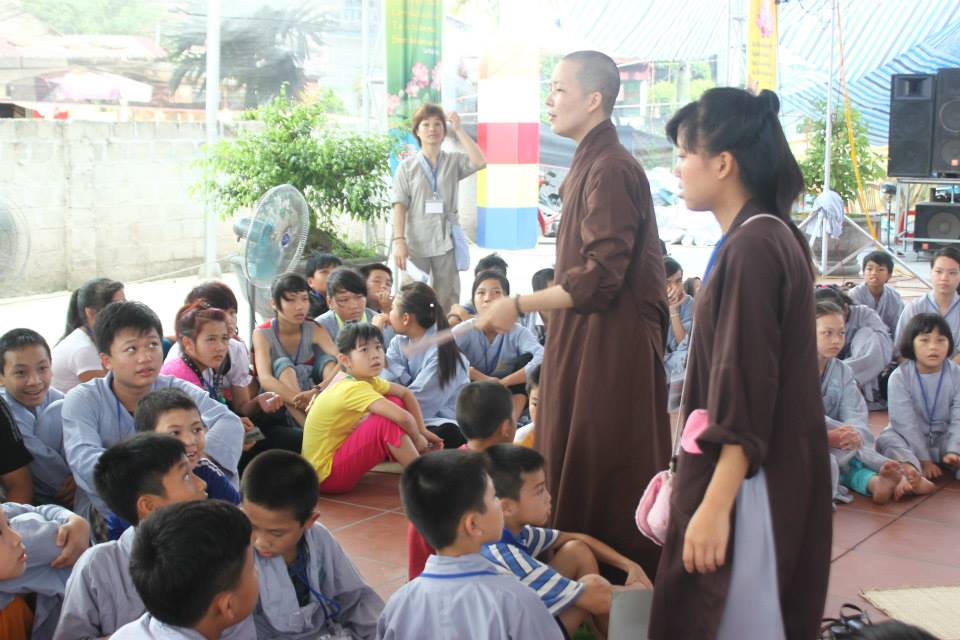 Thái Bình: Hội thi giáo lý  trong khóa tu Nụ Thương Sen Hồng lần 2 tại chùa Từ Xuyên