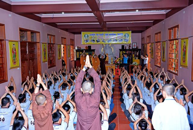 Gia Lai: Khóa tu tuổi trẻ hướng thiện tại chùa Quan Âm - An Khê