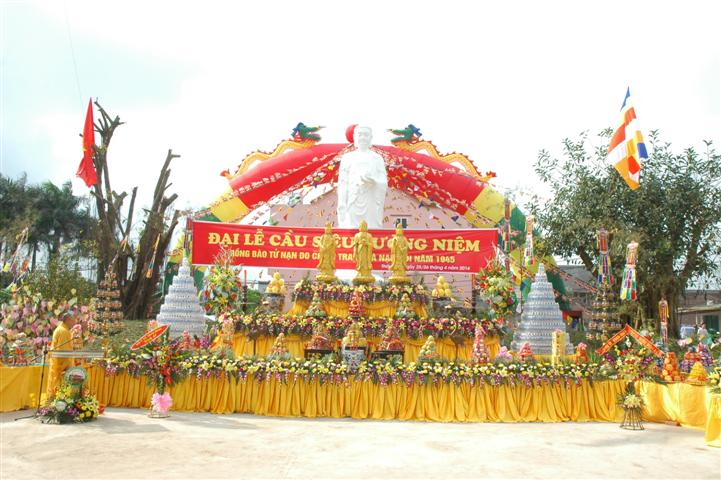 Thái Bình: Đại lễ cầu siêu cho đồng bào tử nạn chiến tranh và nạn đói năm 1945 tại chùa Từ Xuyên