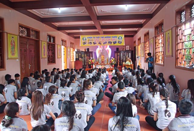 Gia Lai: Khóa tu tuổi trẻ hướng thiện tại chùa Quan Âm - An Khê