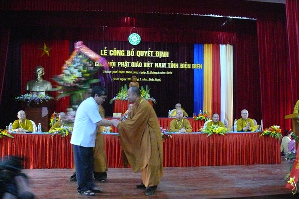 Lễ công bố quyết định thành lập Giáo hội Phật giáo Việt Nam tỉnh Điện Biên