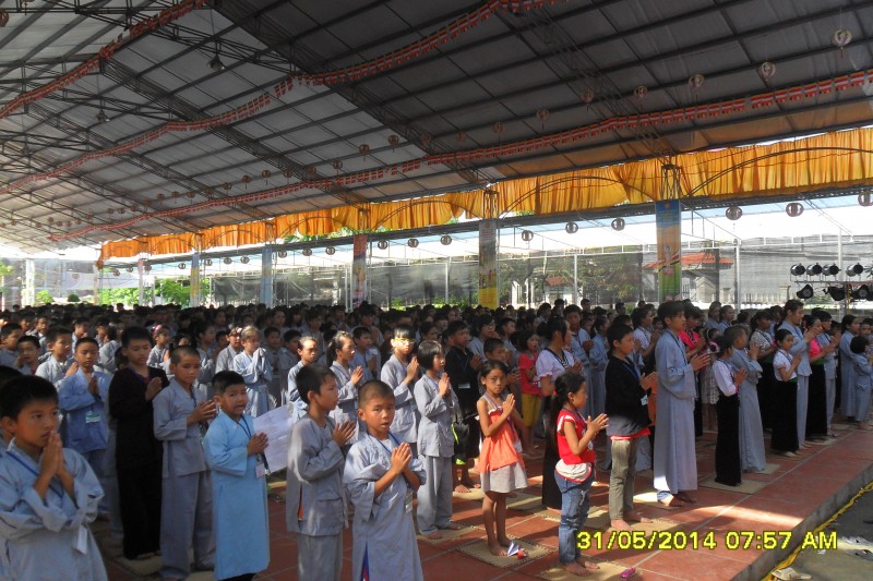 Thái Bình: Chùa Từ Xuyên tổ chức khóa tu “Nụ thương sen hồng” lần thứ hai năm 2014