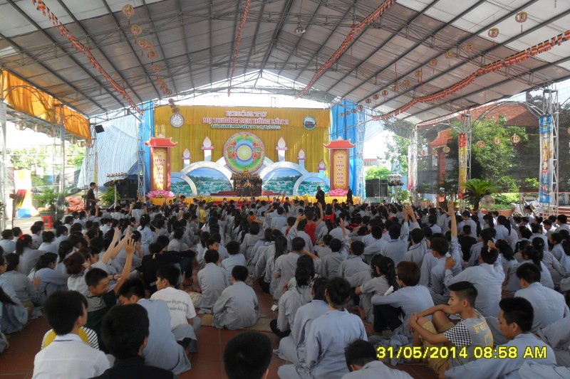 Thái Bình: Chùa Từ Xuyên tổ chức khóa tu “Nụ thương sen hồng” lần thứ hai năm 2014