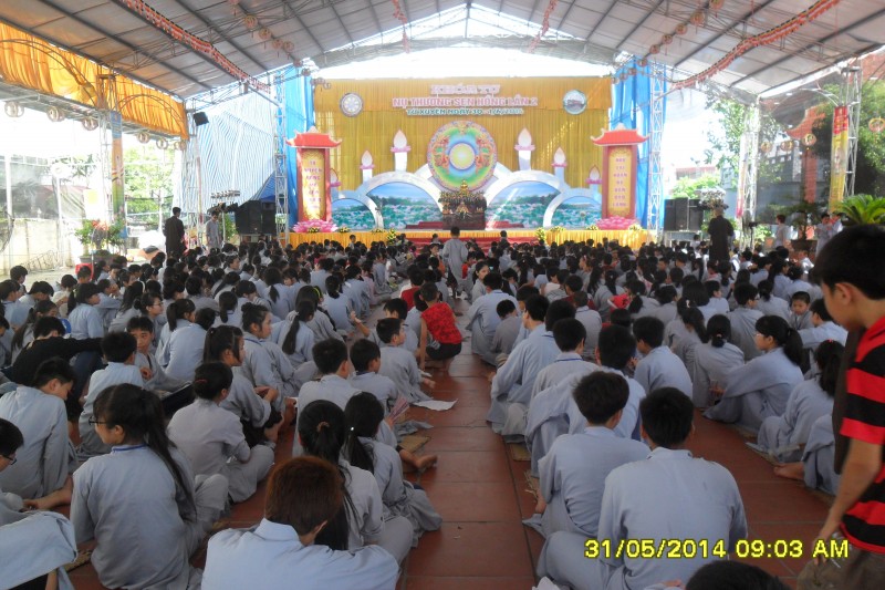 Thái Bình: Chùa Từ Xuyên tổ chức khóa tu “Nụ thương sen hồng” lần thứ hai năm 2014