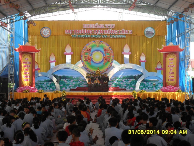Thái Bình: Chùa Từ Xuyên tổ chức khóa tu “Nụ thương sen hồng” lần thứ hai năm 2014