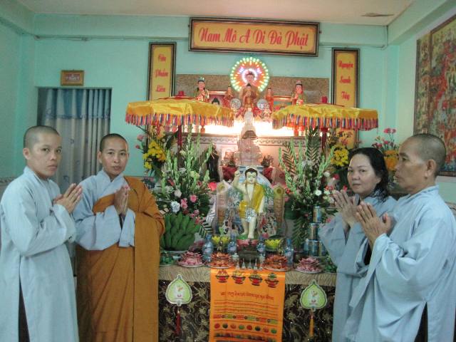 Long An: Chùa Hoà Bình vận động hơn 100 tư gia Phật tử thiết lập vườn Lâm Tỳ Ni