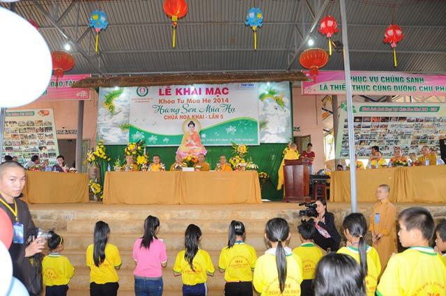 Khai mạc khóa tu mùa hè chủ đề: &quot;hương sen mùa hạ&quot; lần 5  chùa Hoa Khai tại (xã Đạo Nghĩa, huyện Đăk R&#039;lấp, tỉnh Đăk Nông)