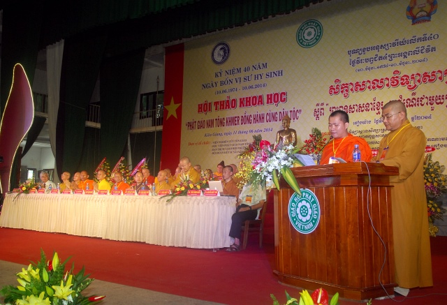 Kiên Giang: Hội thảo khoa học Phật giáo Nam tông Khmer đồng hành cùng dân tộc