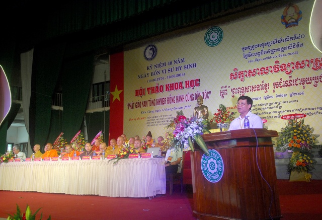 Kiên Giang: Hội thảo khoa học Phật giáo Nam tông Khmer đồng hành cùng dân tộc