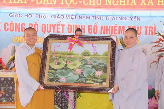 Thái Nguyên: Lễ Công Bố Quyết Định Bổ Nhiệm Trụ Trì Chùa Hương Quang (Trinh Nữ)