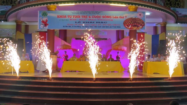 Đồng Tháp: chính thức khai mạc khóa tu Tuổi trẻ &amp; Cuộc sống lần VII tại chùa Quê Hương