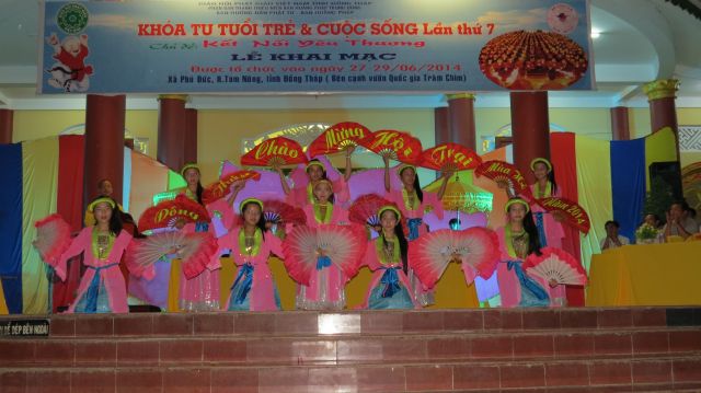 Đồng Tháp: chính thức khai mạc khóa tu Tuổi trẻ &amp; Cuộc sống lần VII tại chùa Quê Hương