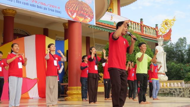 Đồng Tháp: buổi sáng trong lành tại khóa tu “Tuổi trẻ &amp; Cuộc sống” lần VII